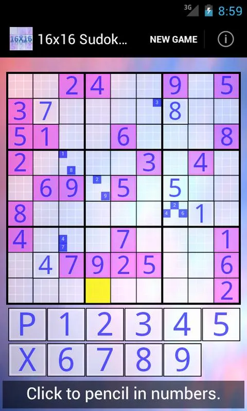 16x16 Sudoku Challenge HD | Indus Appstore | Screenshot