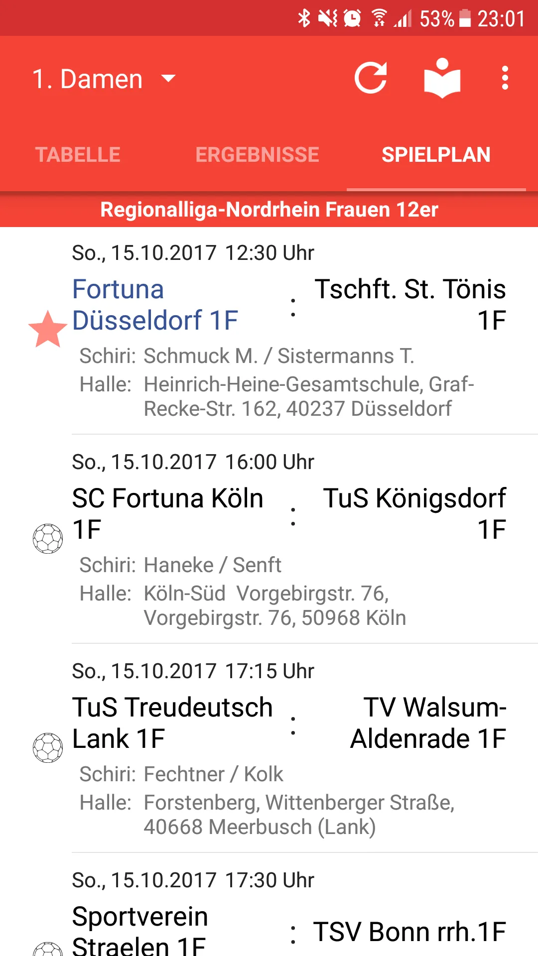 Fortuna Düsseldorf Handball | Indus Appstore | Screenshot