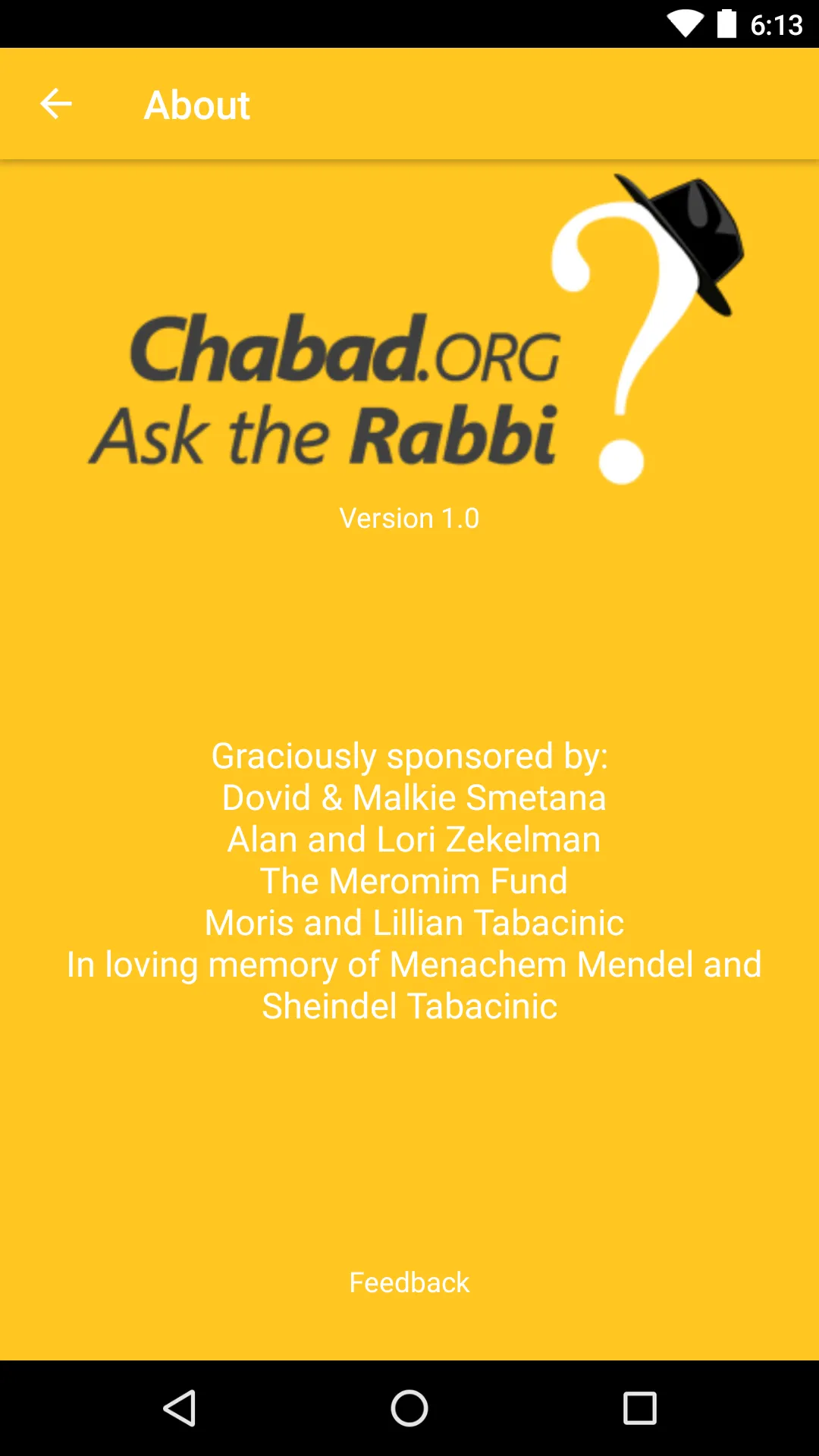 Ask the Rabbi | Indus Appstore | Screenshot