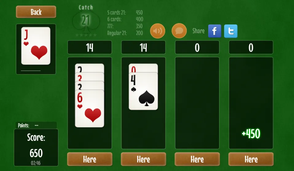 Catch 21 Blackjack Solitaire | Indus Appstore | Screenshot