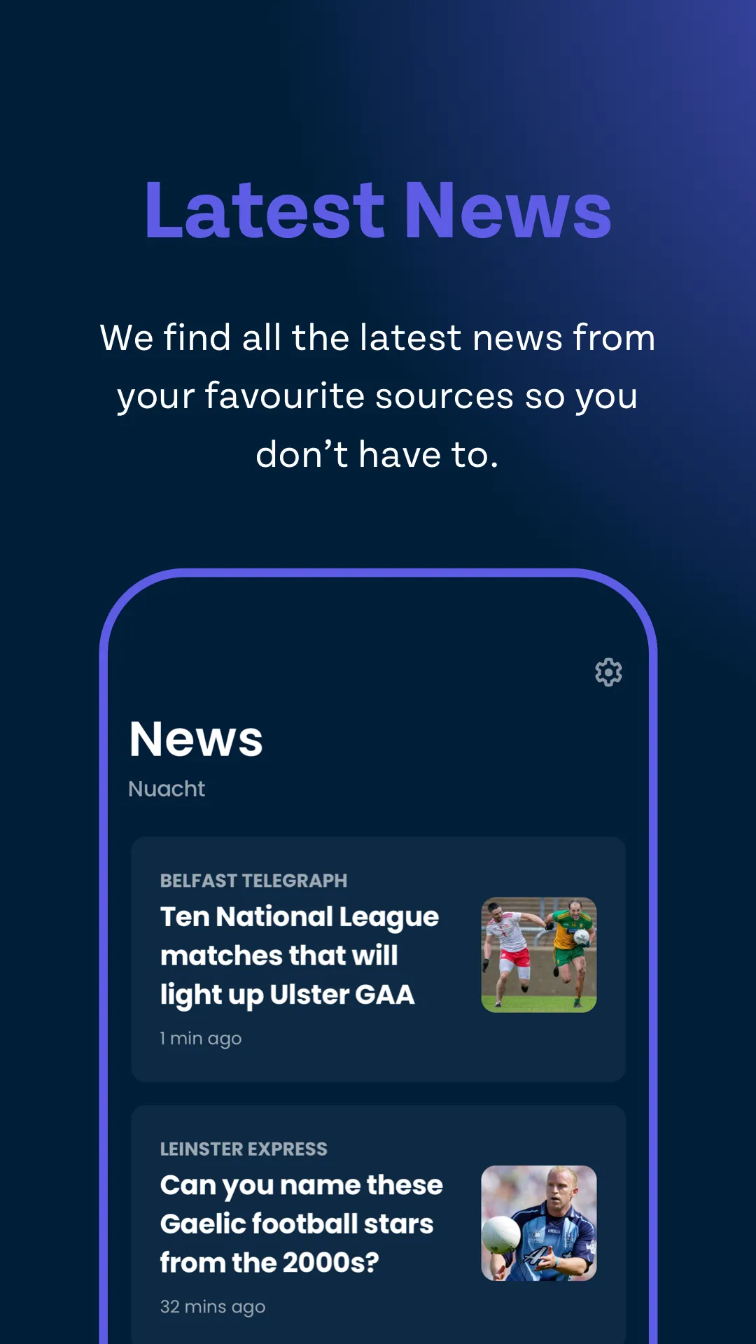 Gaelsport - GAA, LGFA, Camogie | Indus Appstore | Screenshot