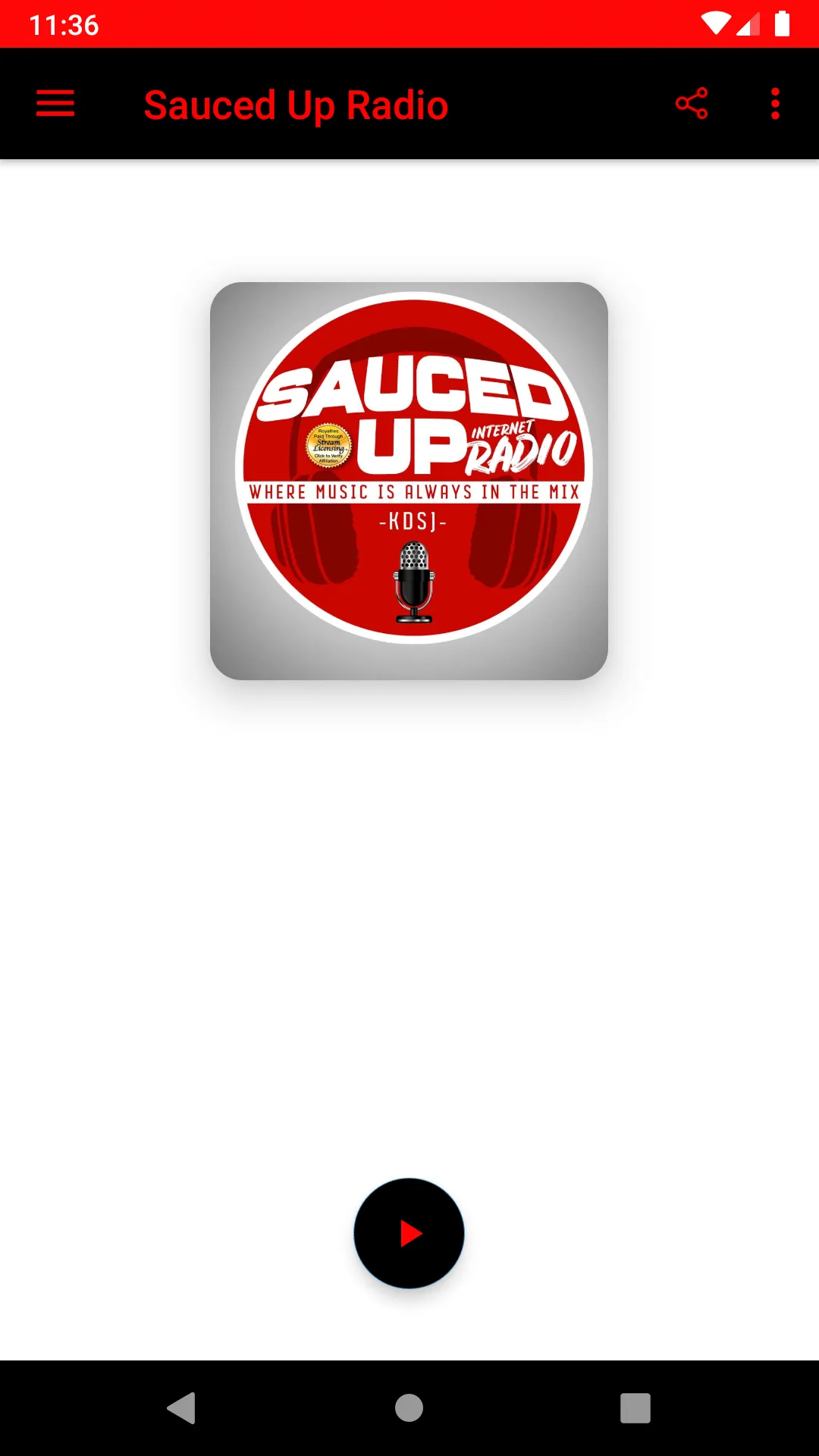 Sauced Up Radio | Indus Appstore | Screenshot