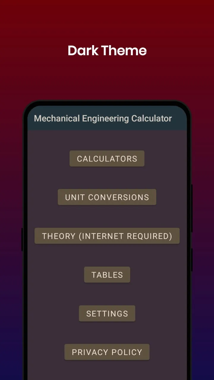 Mechanical Engineer Calculator | Indus Appstore | Screenshot