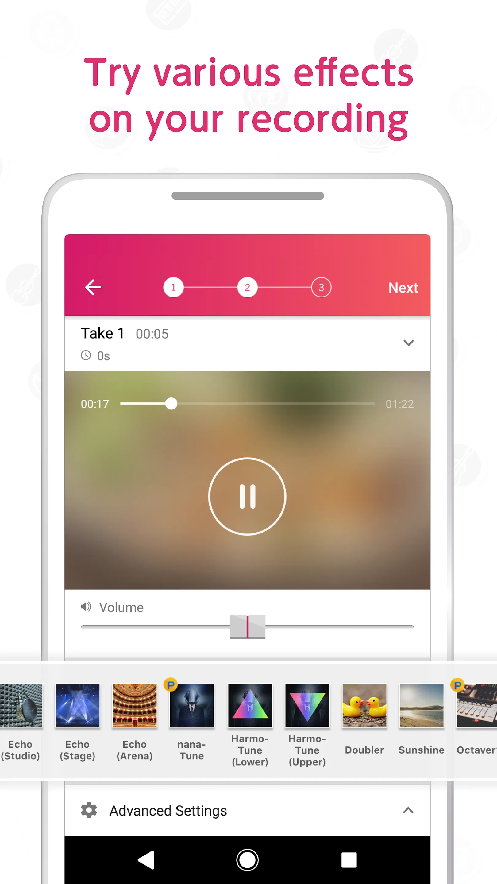 Record your music, sing - nana | Indus Appstore | Screenshot