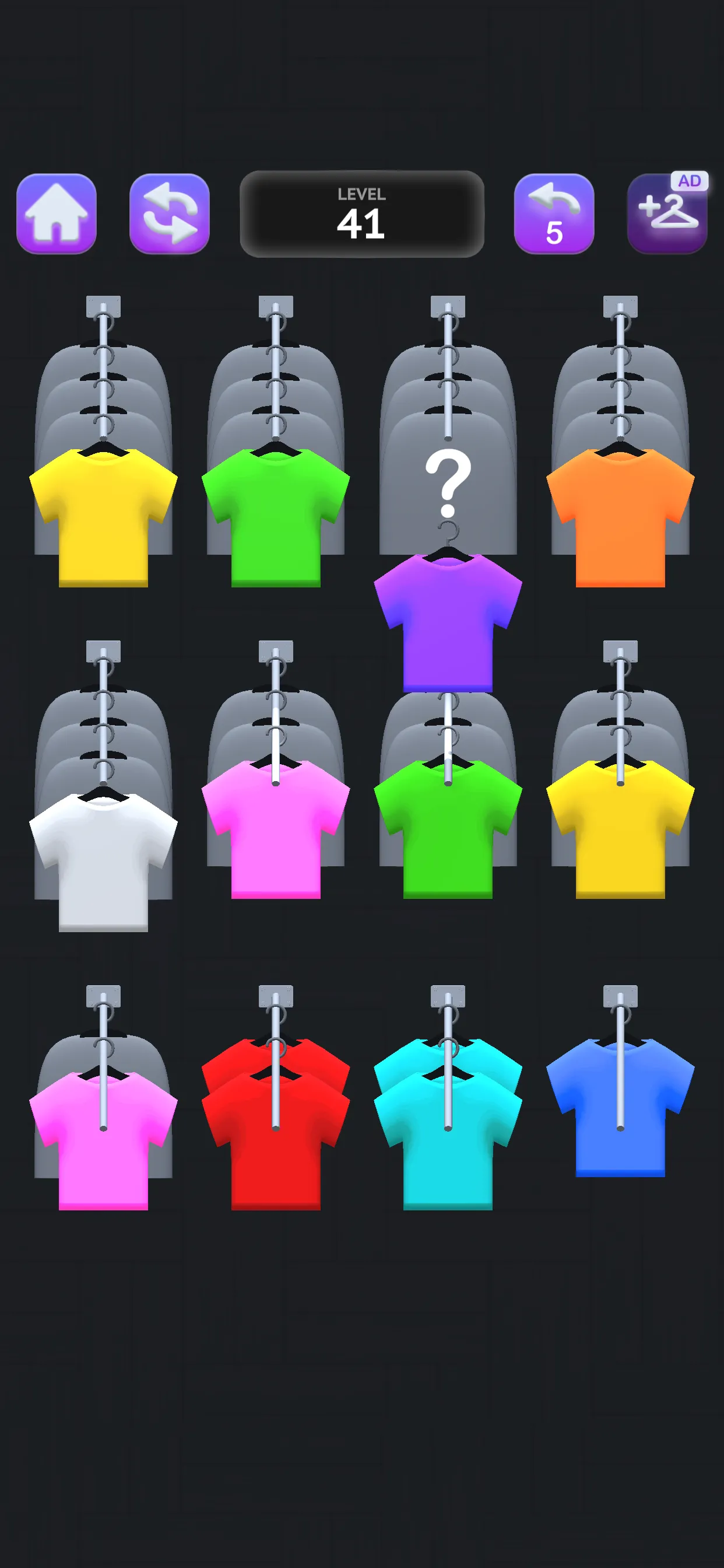 Clothes Sort Puzzle | Indus Appstore | Screenshot