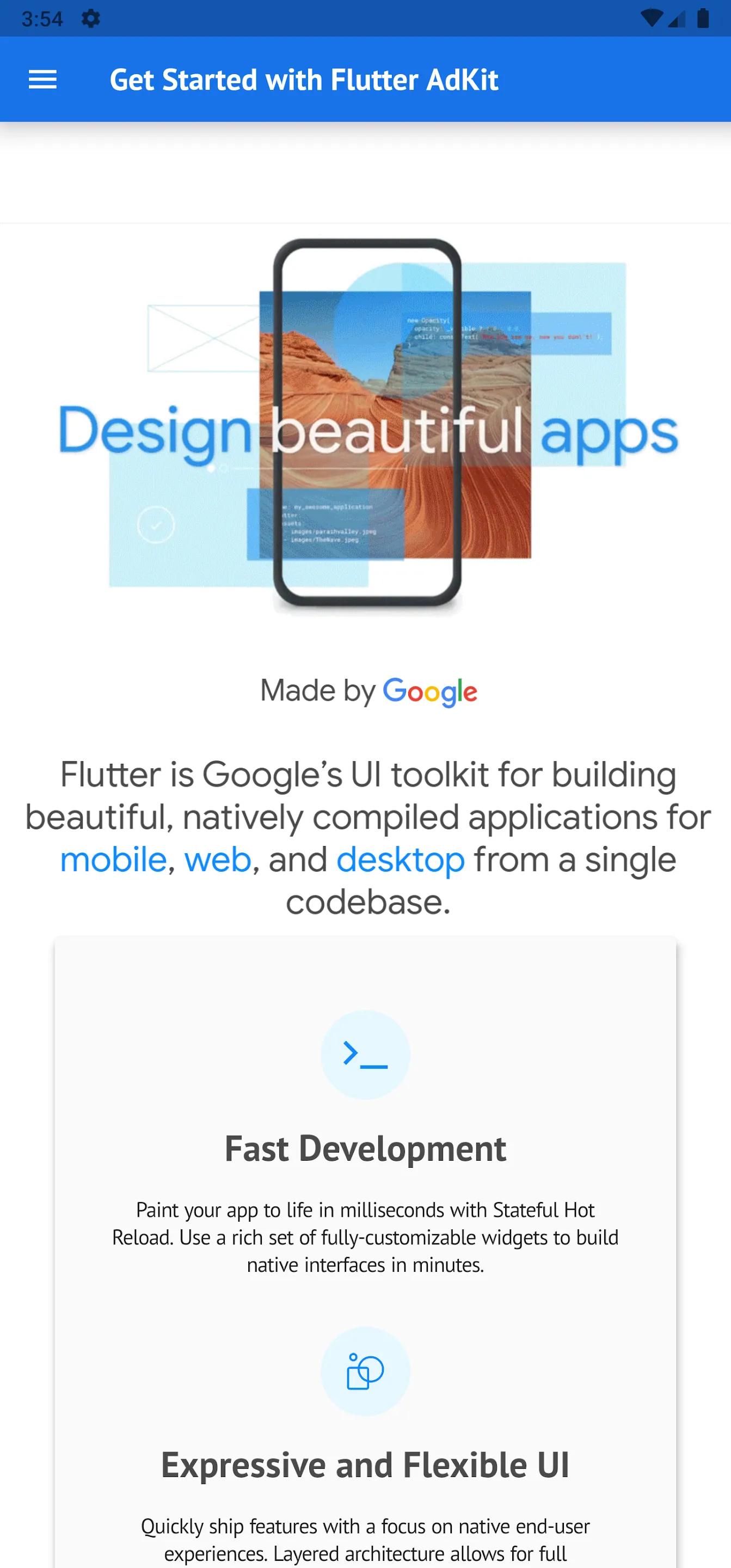 Flutter AdKit | Indus Appstore | Screenshot