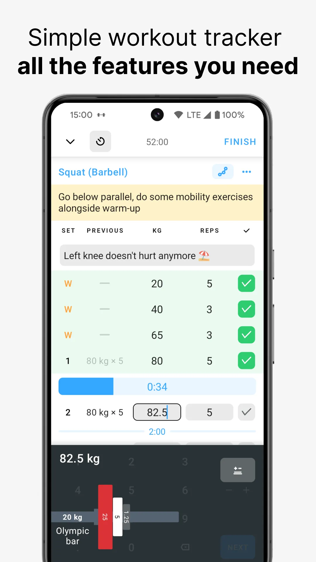 Strong Workout Tracker Gym Log | Indus Appstore | Screenshot