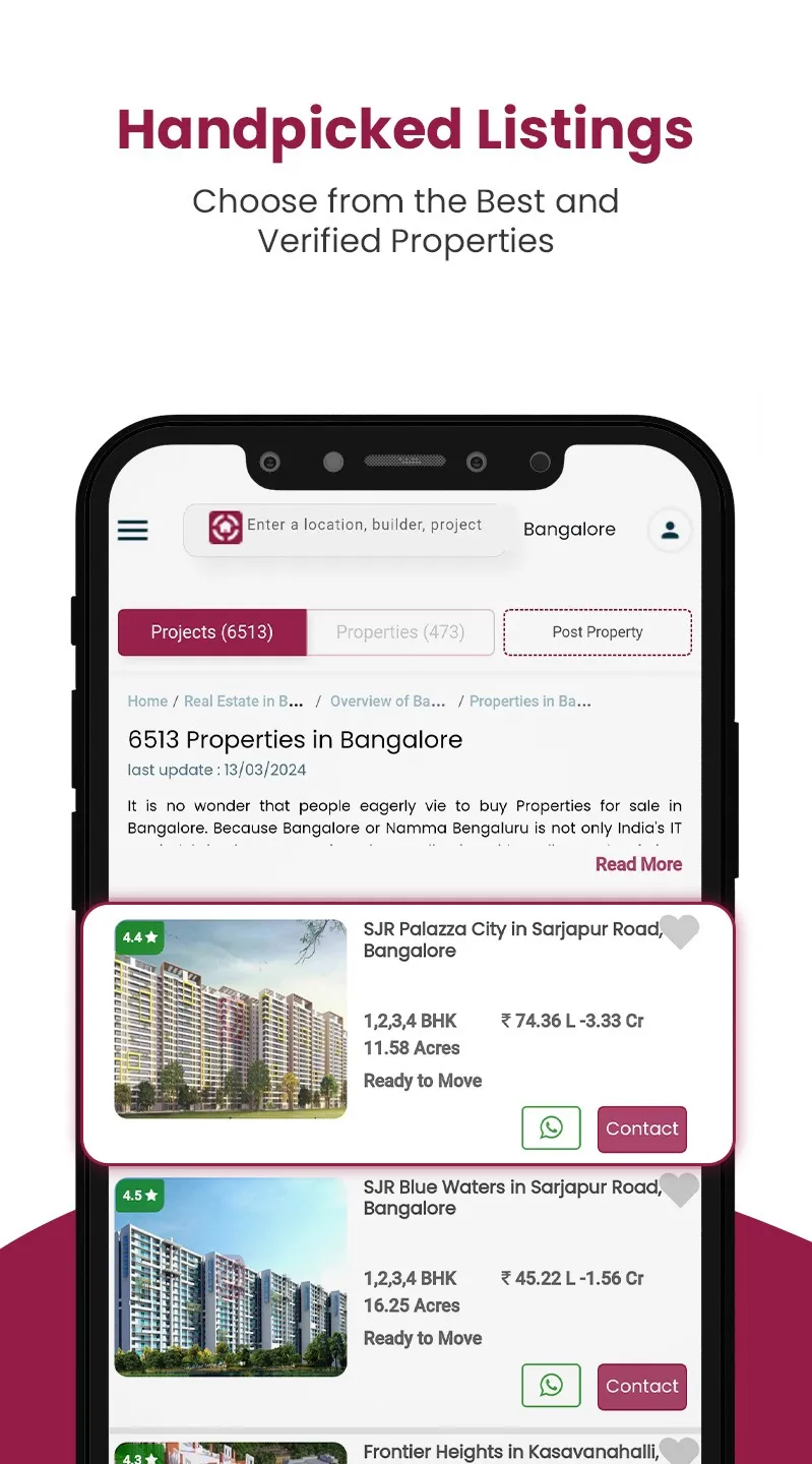 Homes247.in Buy, Rent & Sell | Indus Appstore | Screenshot