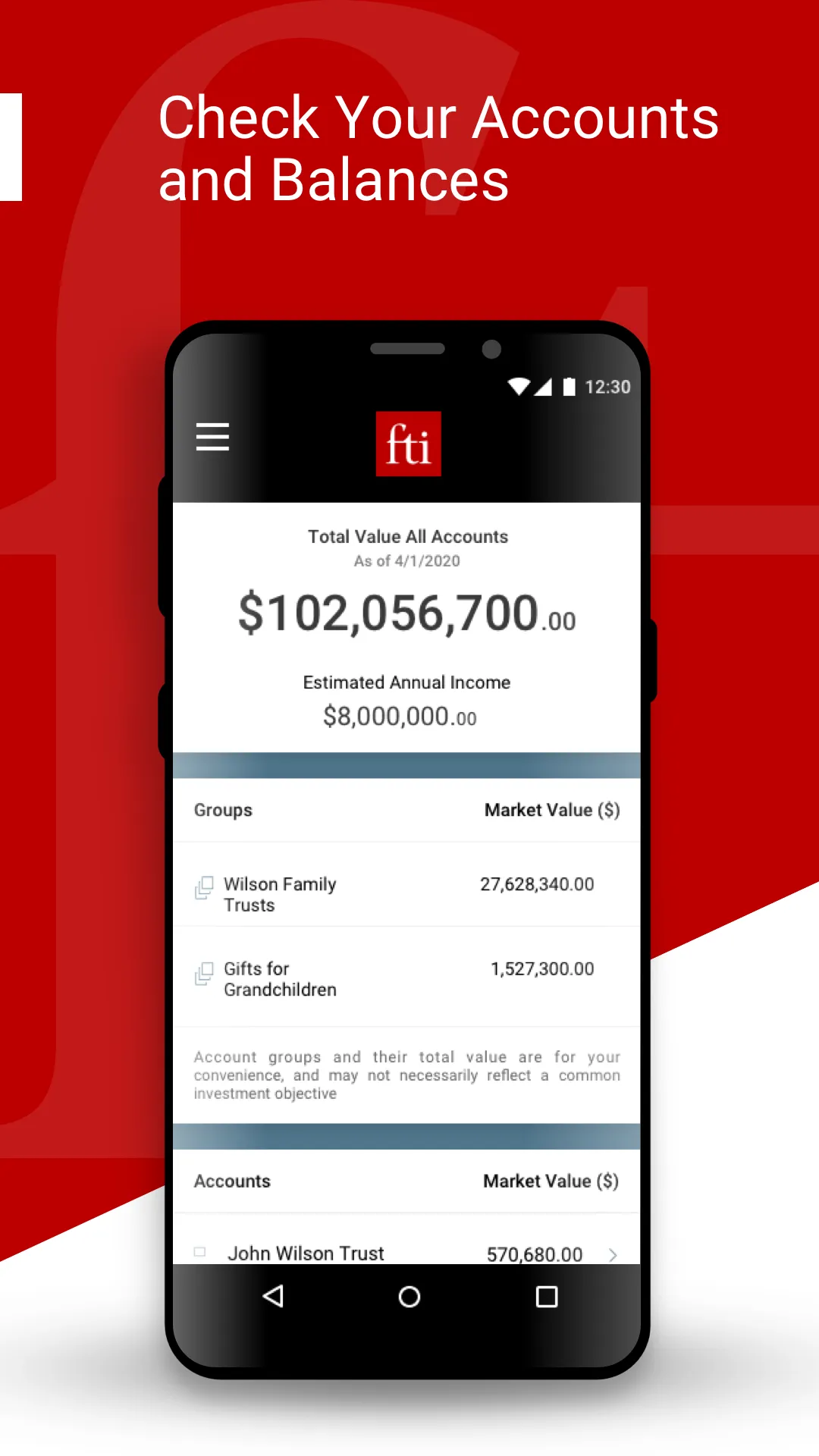 Fiduciary Trust International  | Indus Appstore | Screenshot