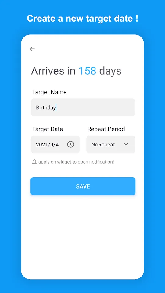 Day Timer - Day Countdown Widg | Indus Appstore | Screenshot