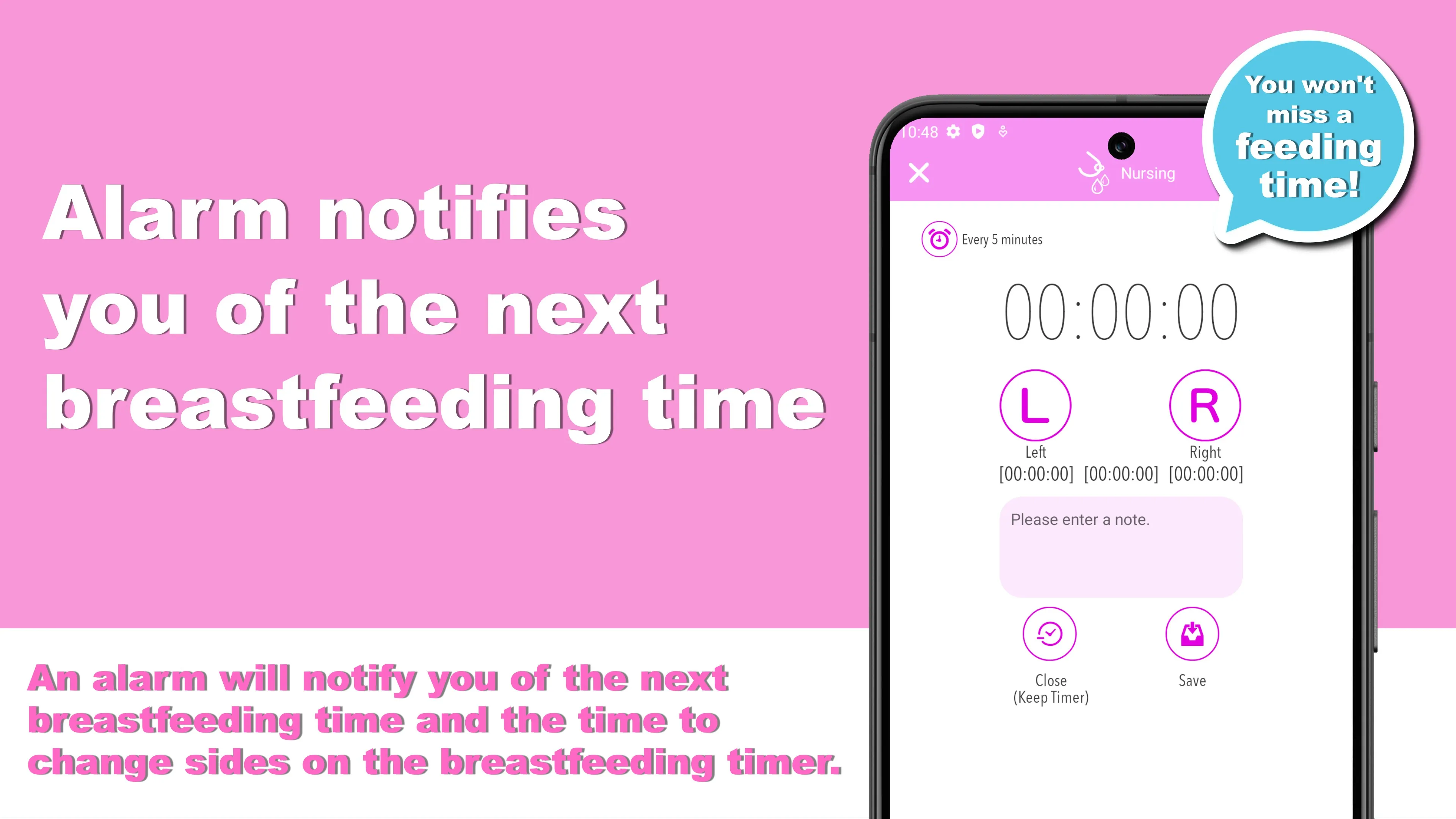 Milk Time - Timer for nursing | Indus Appstore | Screenshot