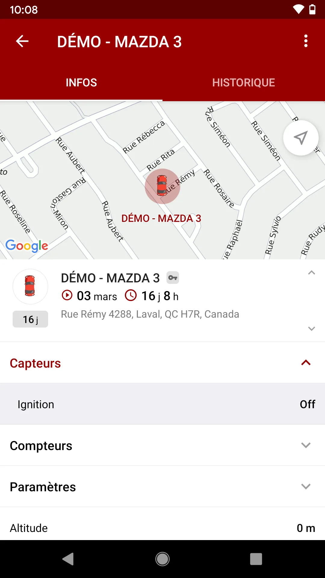 Géolocalisation EasyGo | Indus Appstore | Screenshot