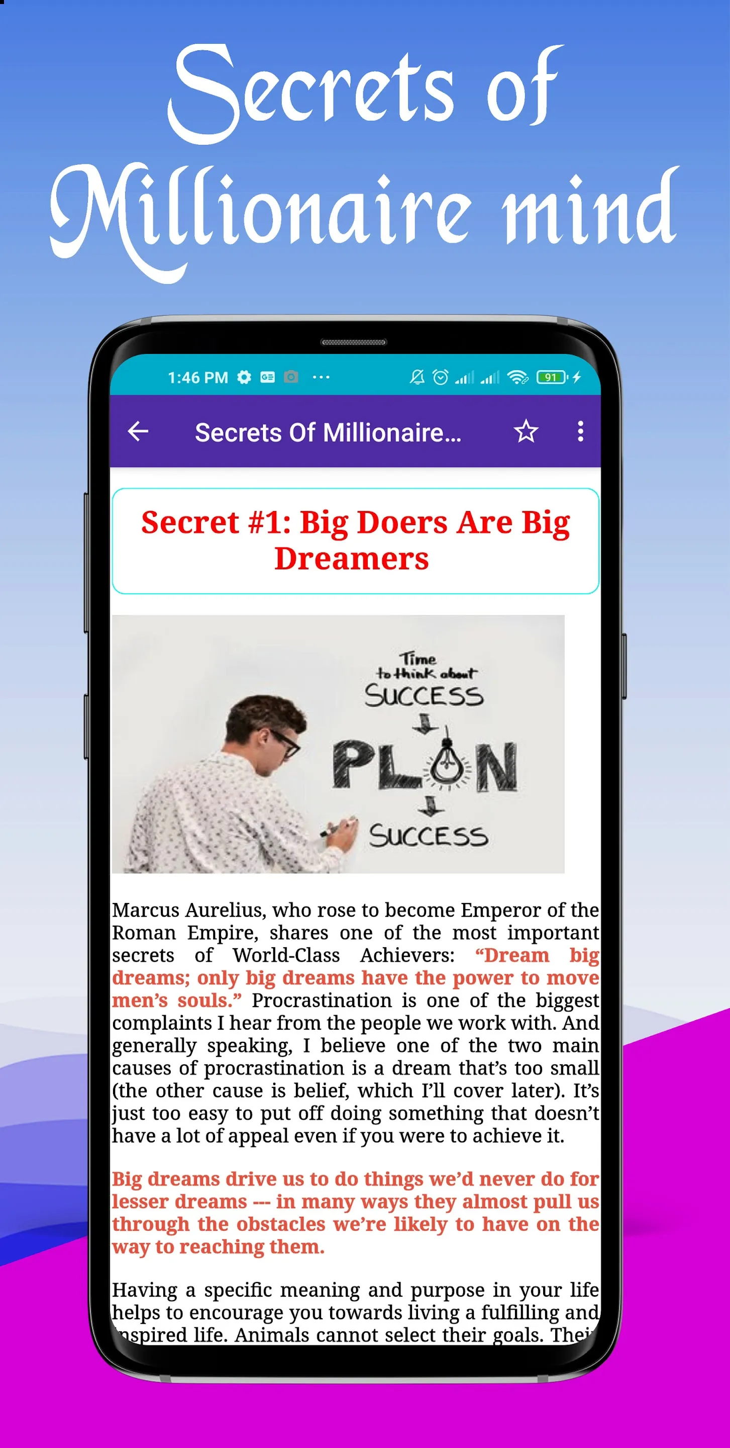 Secrets of Millionaire Mind | Indus Appstore | Screenshot