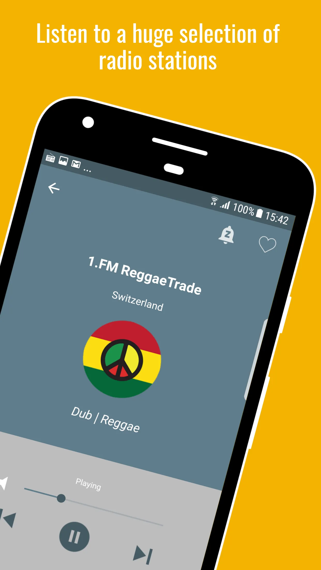 Radio Reggae Worldwide | Indus Appstore | Screenshot