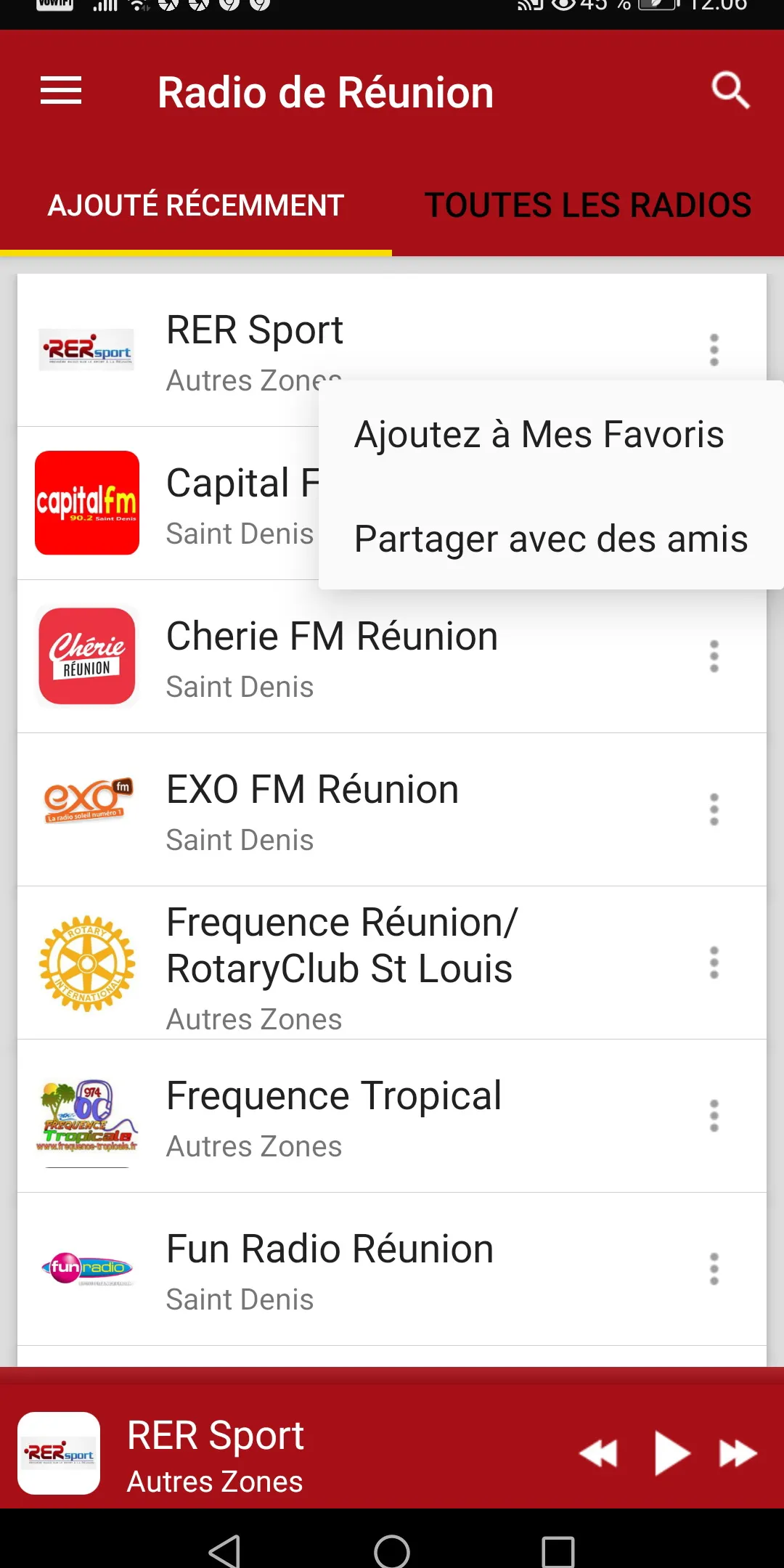 Reunion Radio Stations | Indus Appstore | Screenshot