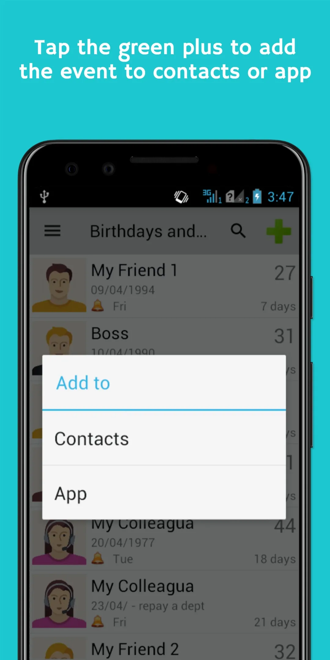 Birthdays & Events Reminder | Indus Appstore | Screenshot
