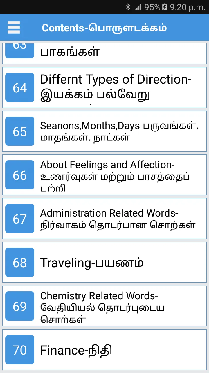 Daily Words English to Tamil | Indus Appstore | Screenshot