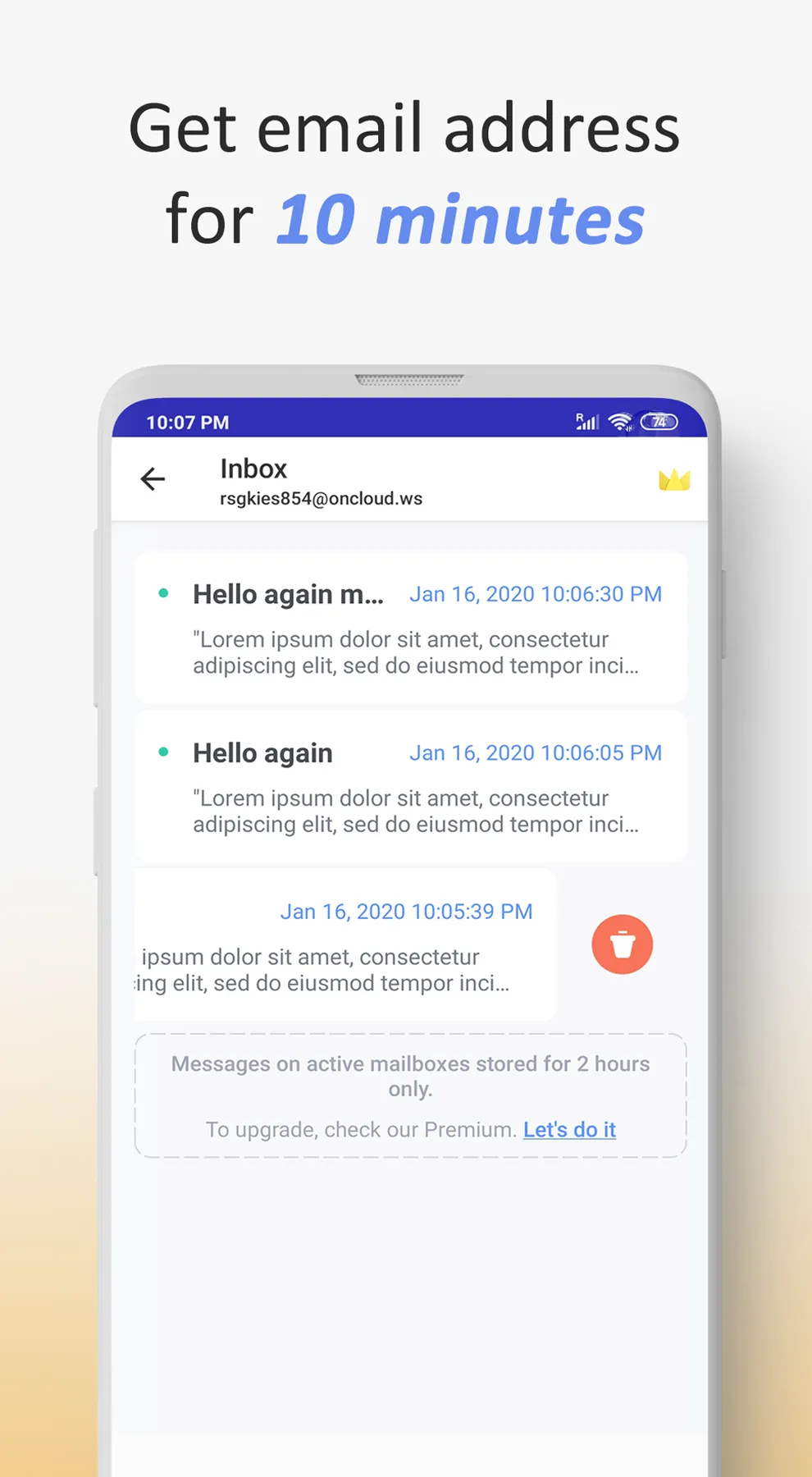 10 Minute Mail - Temp Mail | Indus Appstore | Screenshot