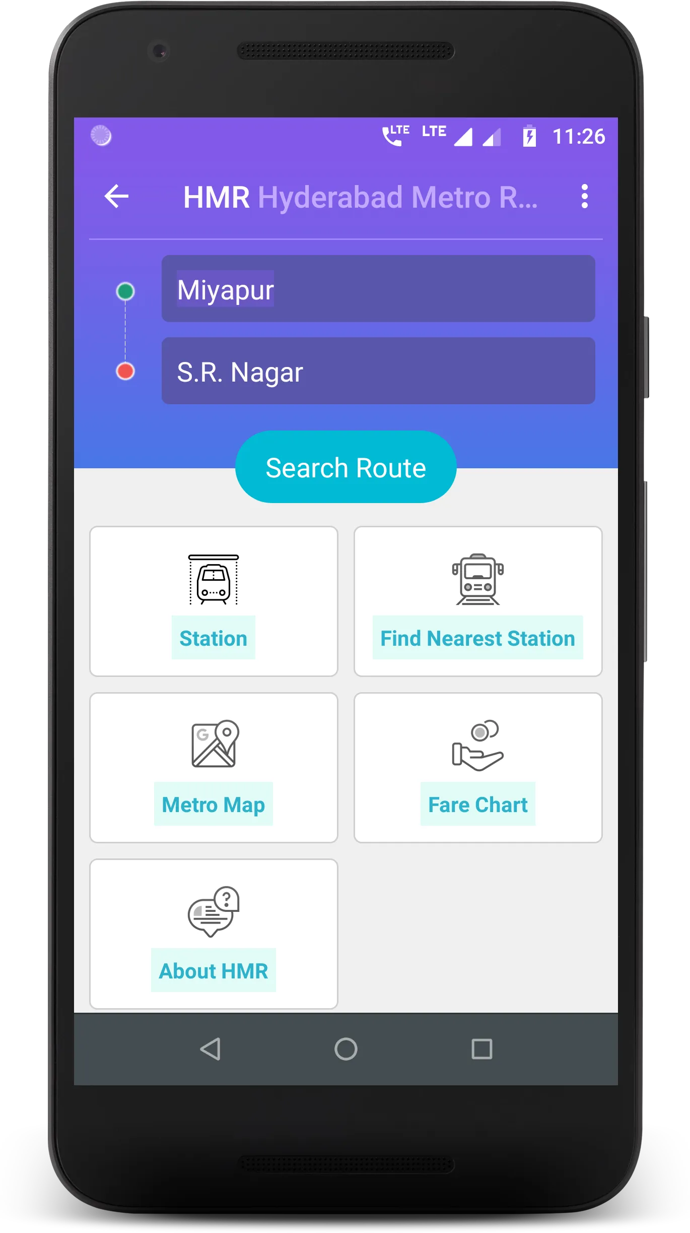 Hyderabad Metro | Indus Appstore | Screenshot