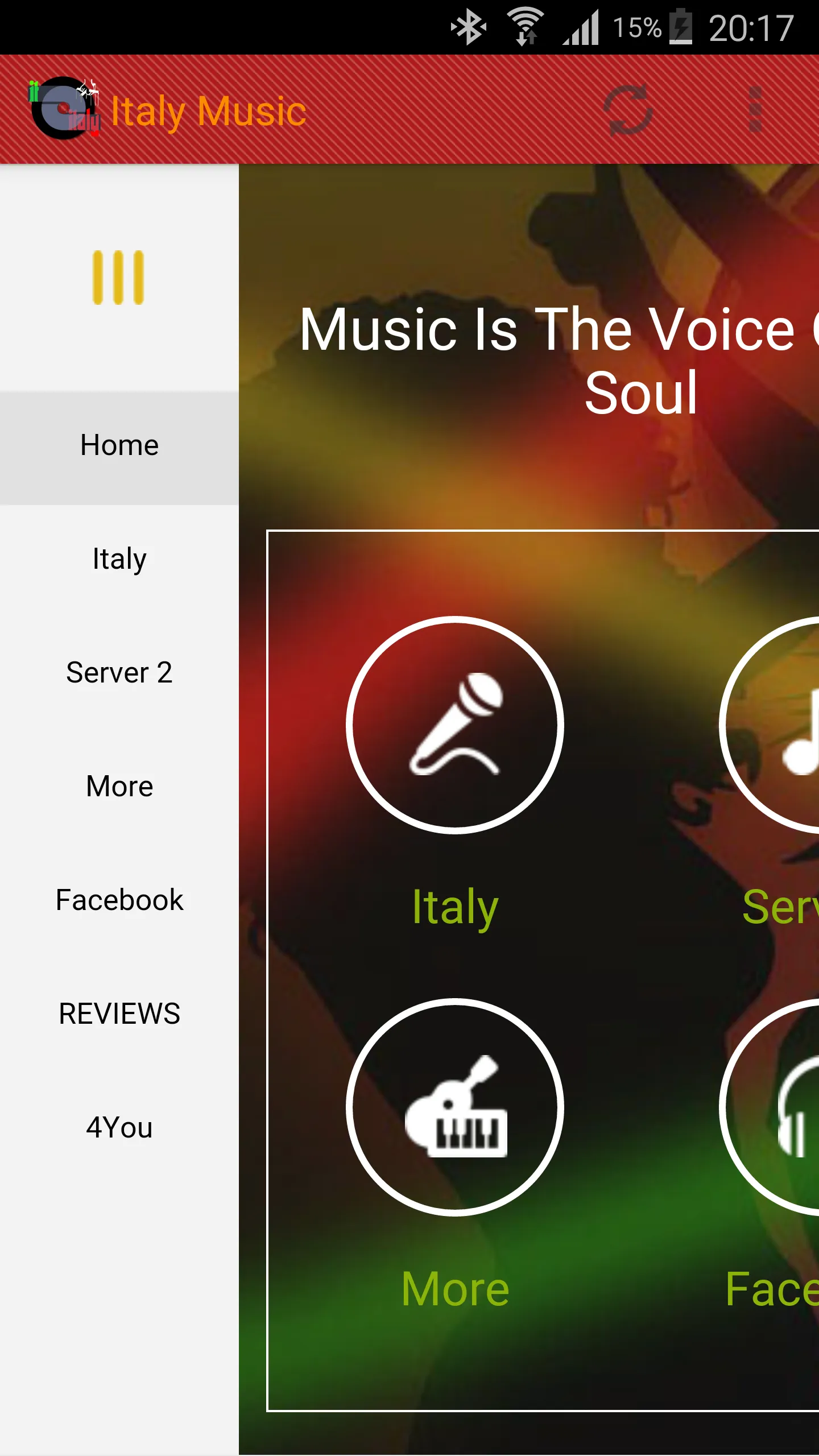 Italy Music Radio 4 Rome FULL | Indus Appstore | Screenshot