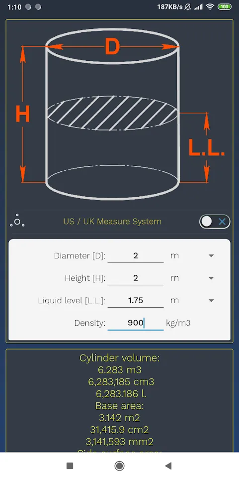 Volume calculator | Indus Appstore | Screenshot