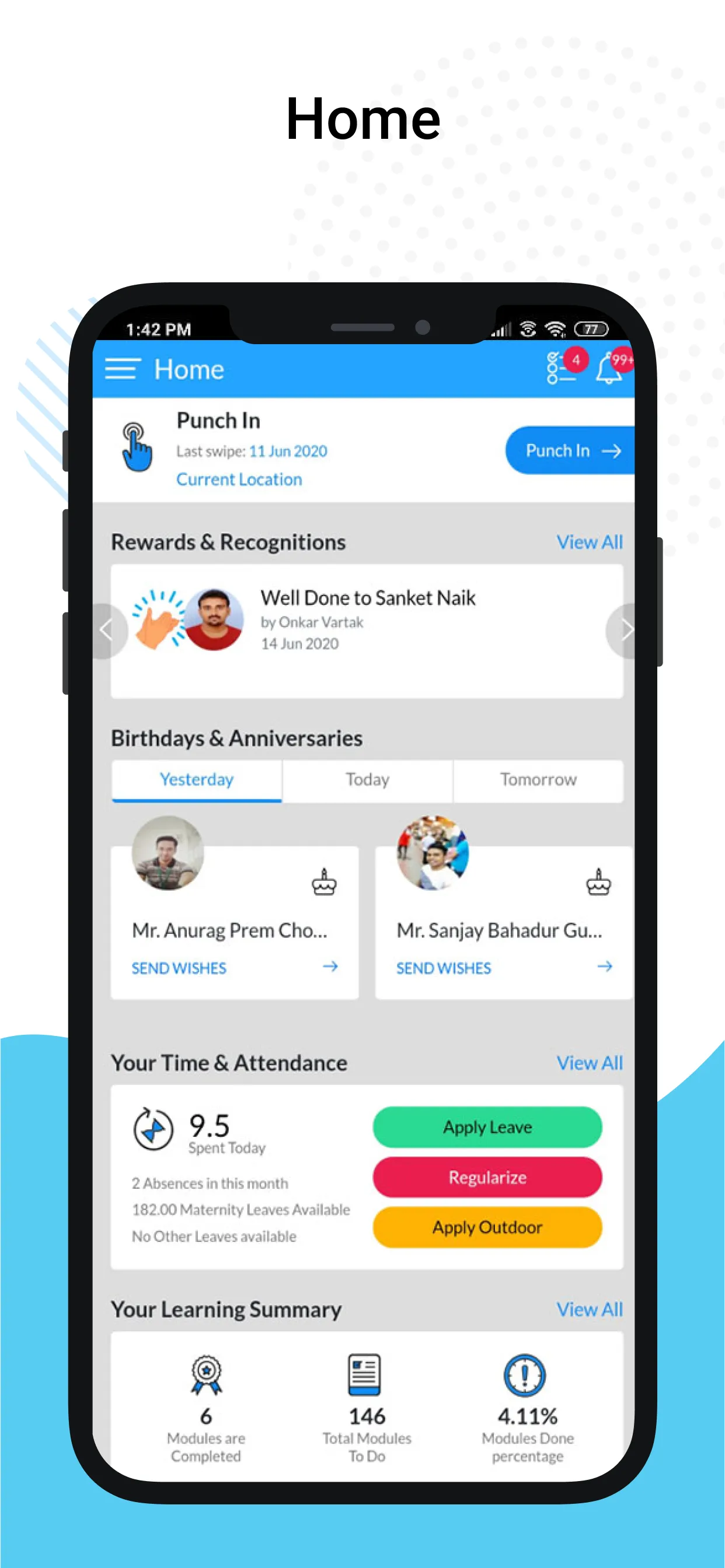 ZingHR | Indus Appstore | Screenshot