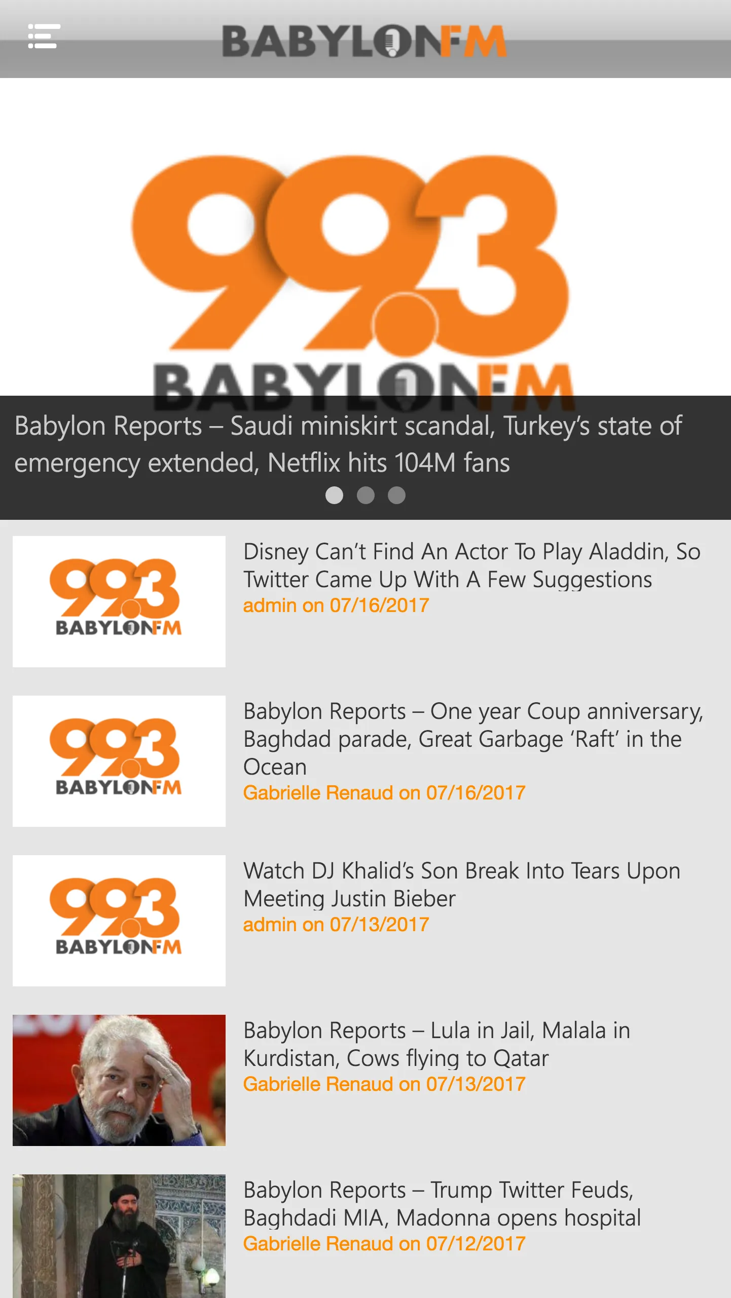 BABYLON FM | Indus Appstore | Screenshot