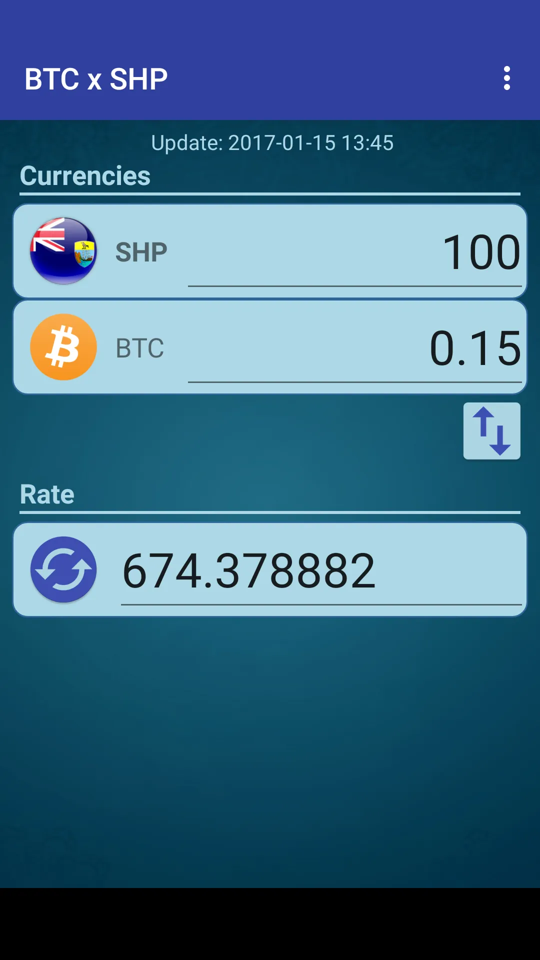 Bitcoin x Saint Helena Pound | Indus Appstore | Screenshot