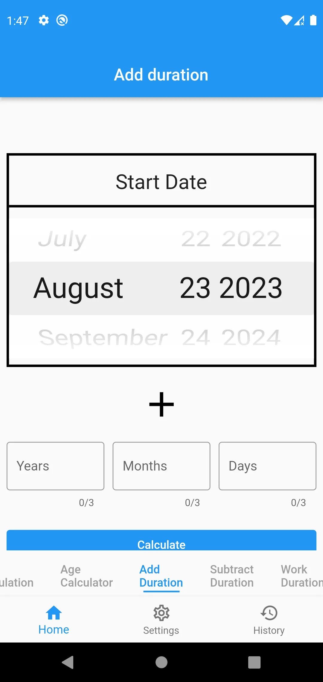 Years Months Days Calculator | Indus Appstore | Screenshot