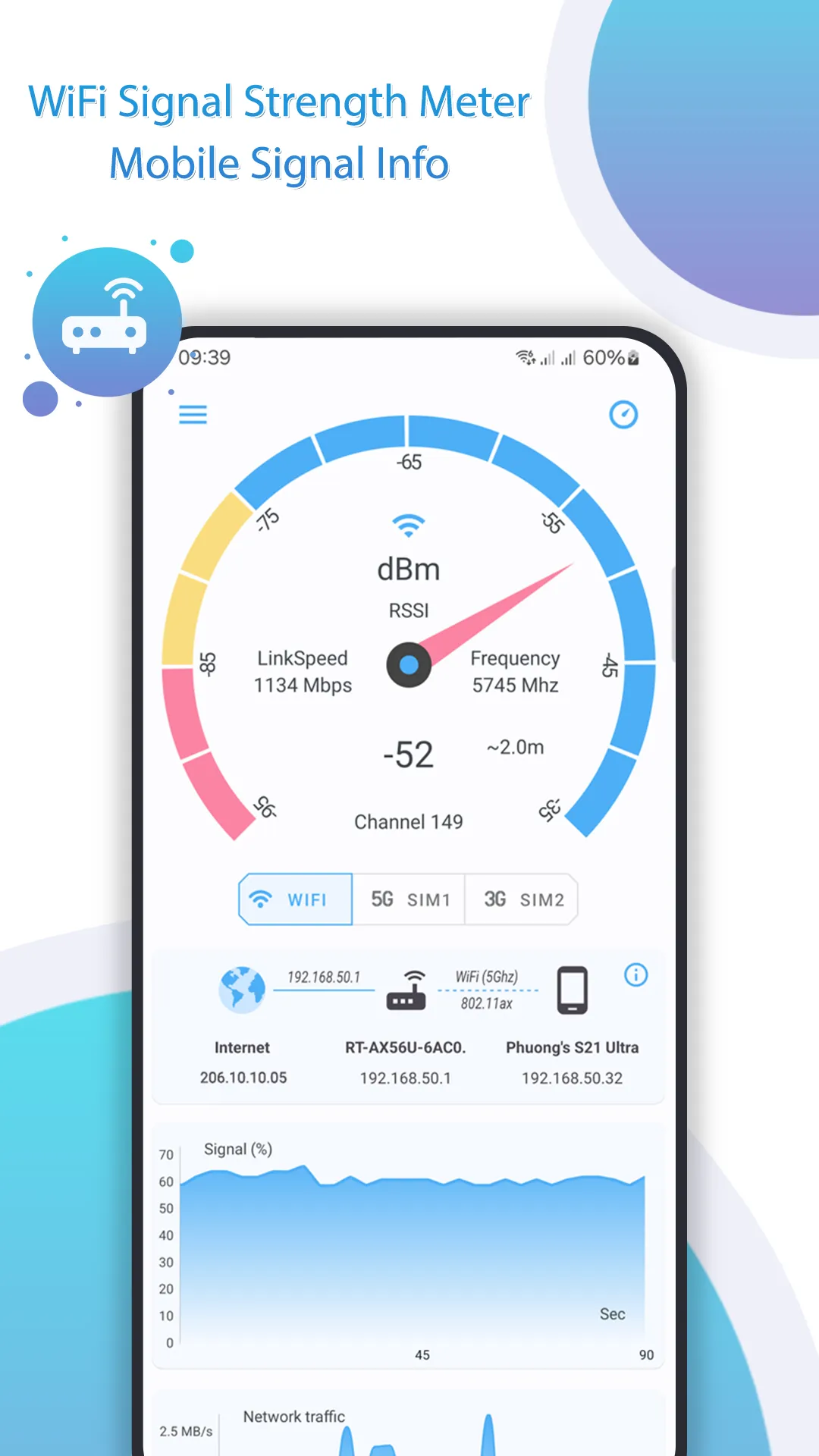 Net Signal Pro:WiFi & 5G Meter | Indus Appstore | Screenshot