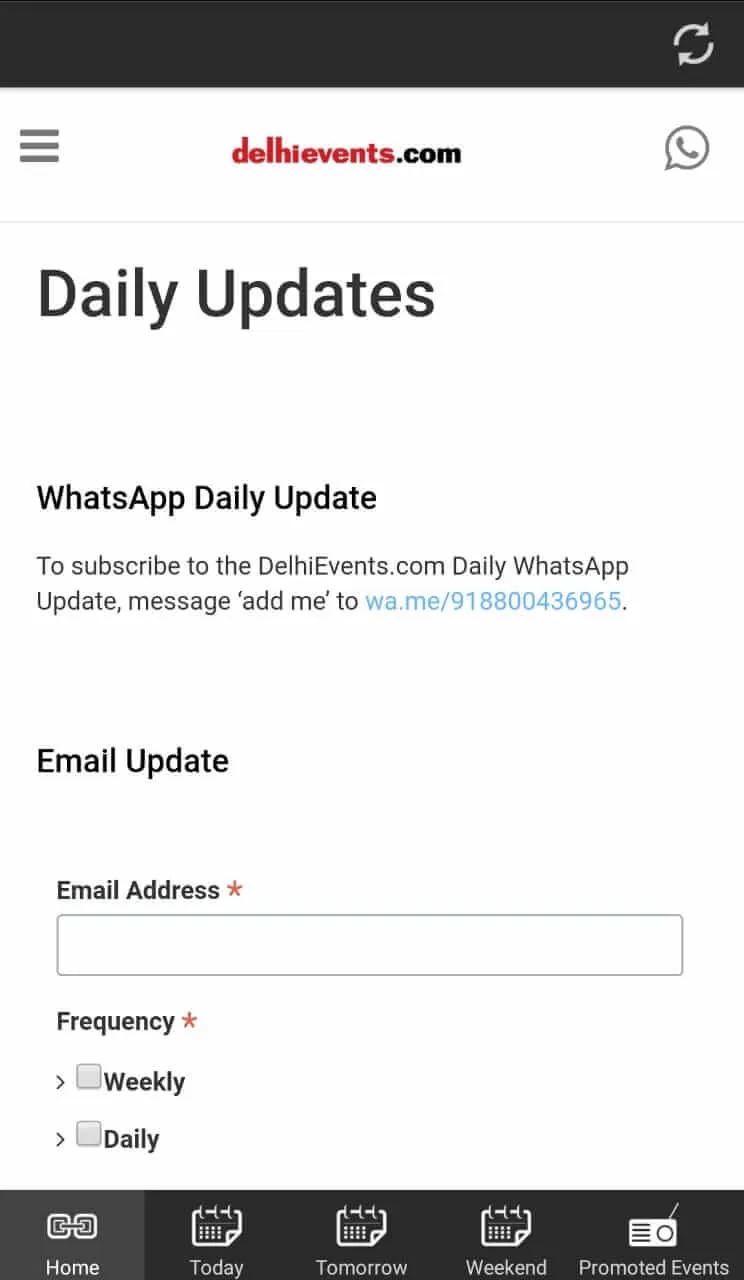 Delhi Events | Indus Appstore | Screenshot