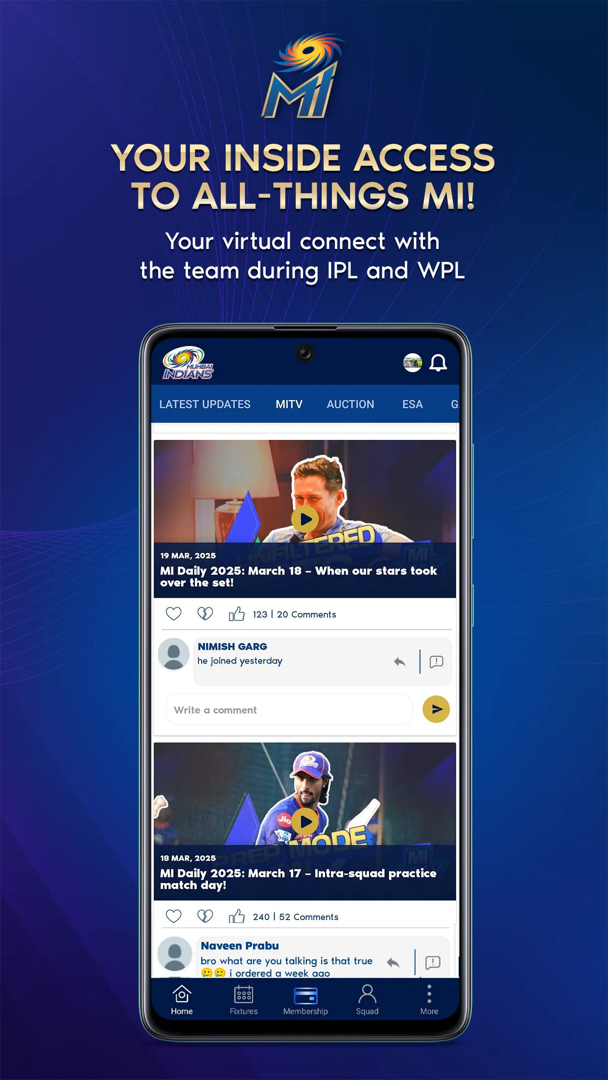 Mumbai Indians Official App | Indus Appstore | Screenshot