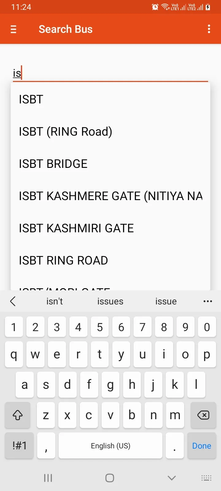 Delhi Bus Routes | Indus Appstore | Screenshot