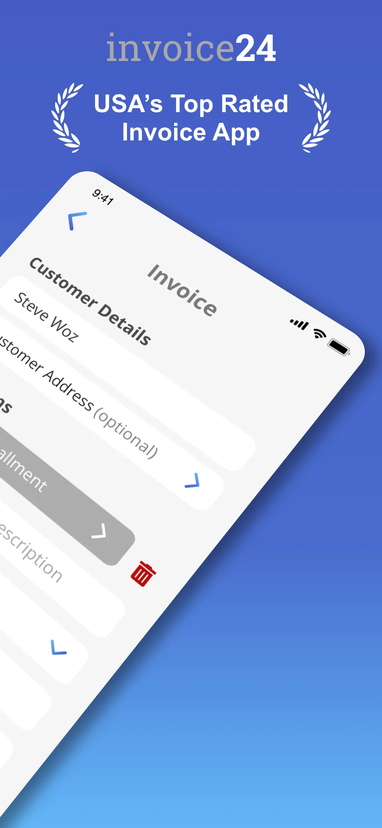 E Invoice Generator: invoice24 | Indus Appstore | Screenshot