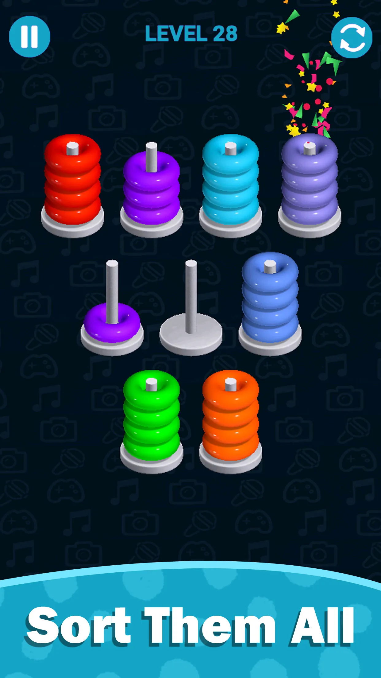 Stacolor: Hoop Stack Ring Game | Indus Appstore | Screenshot