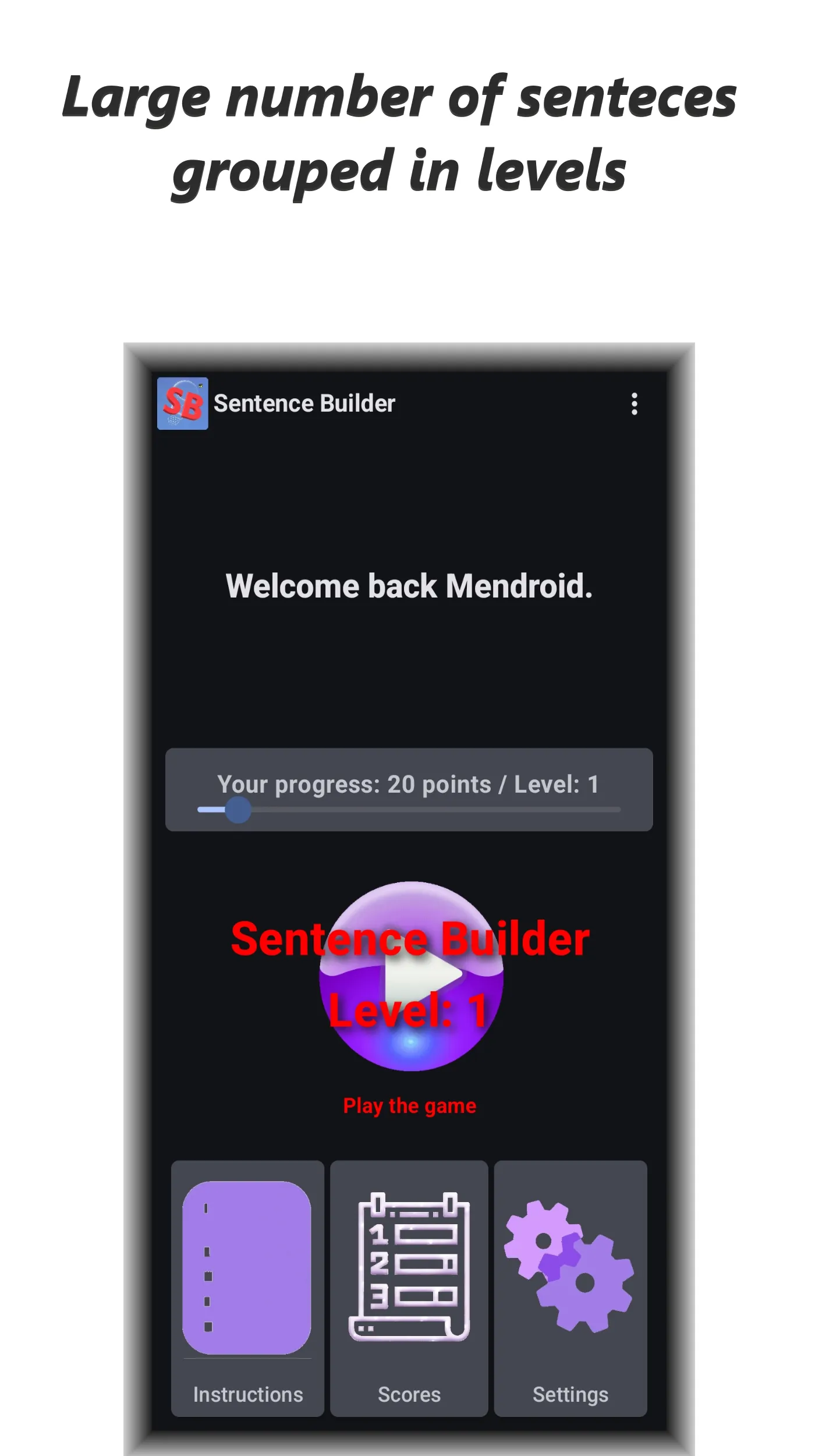 Sentence Builder english | Indus Appstore | Screenshot