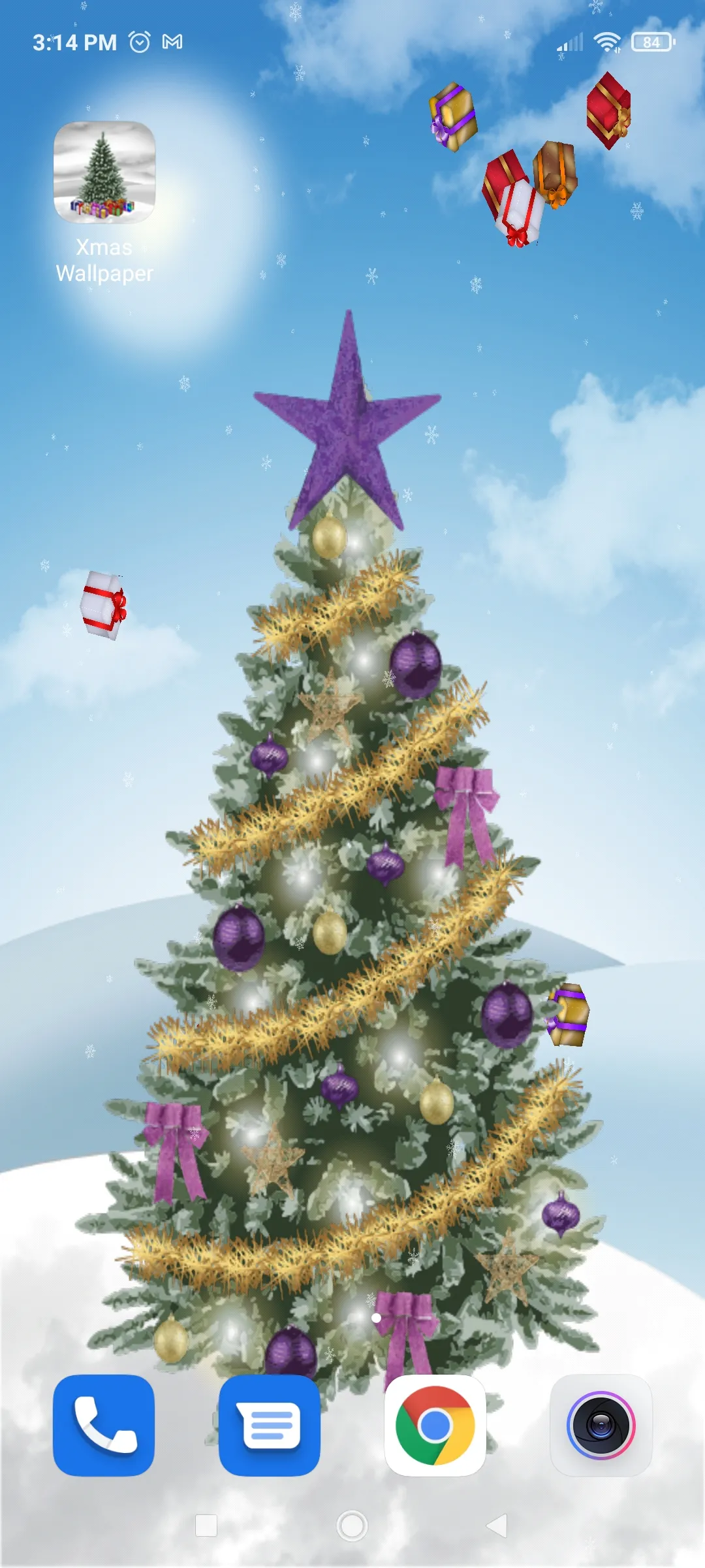 Christmas Tree Live Wallpaper | Indus Appstore | Screenshot