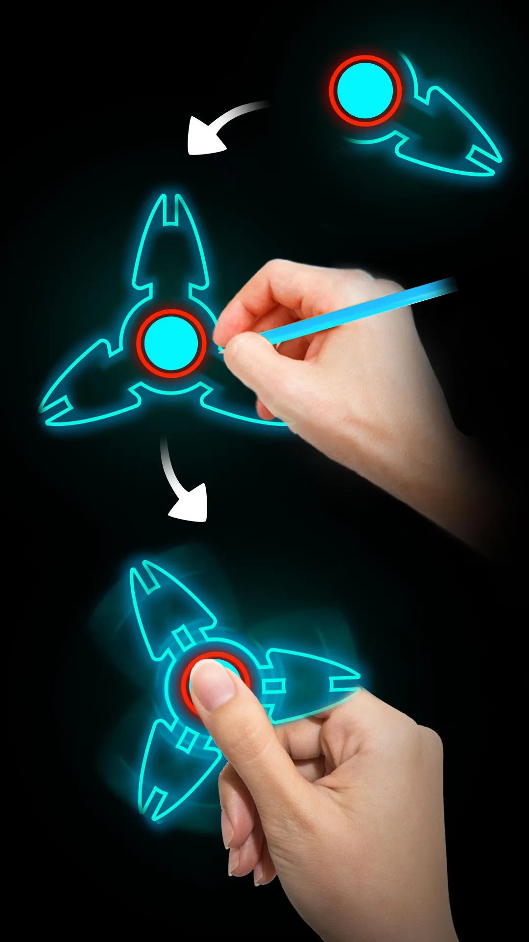 Draw Finger Spinner | Indus Appstore | Screenshot