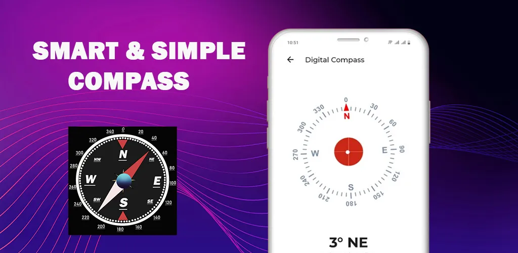 Digital Compass App - Accurate | Indus Appstore | Screenshot