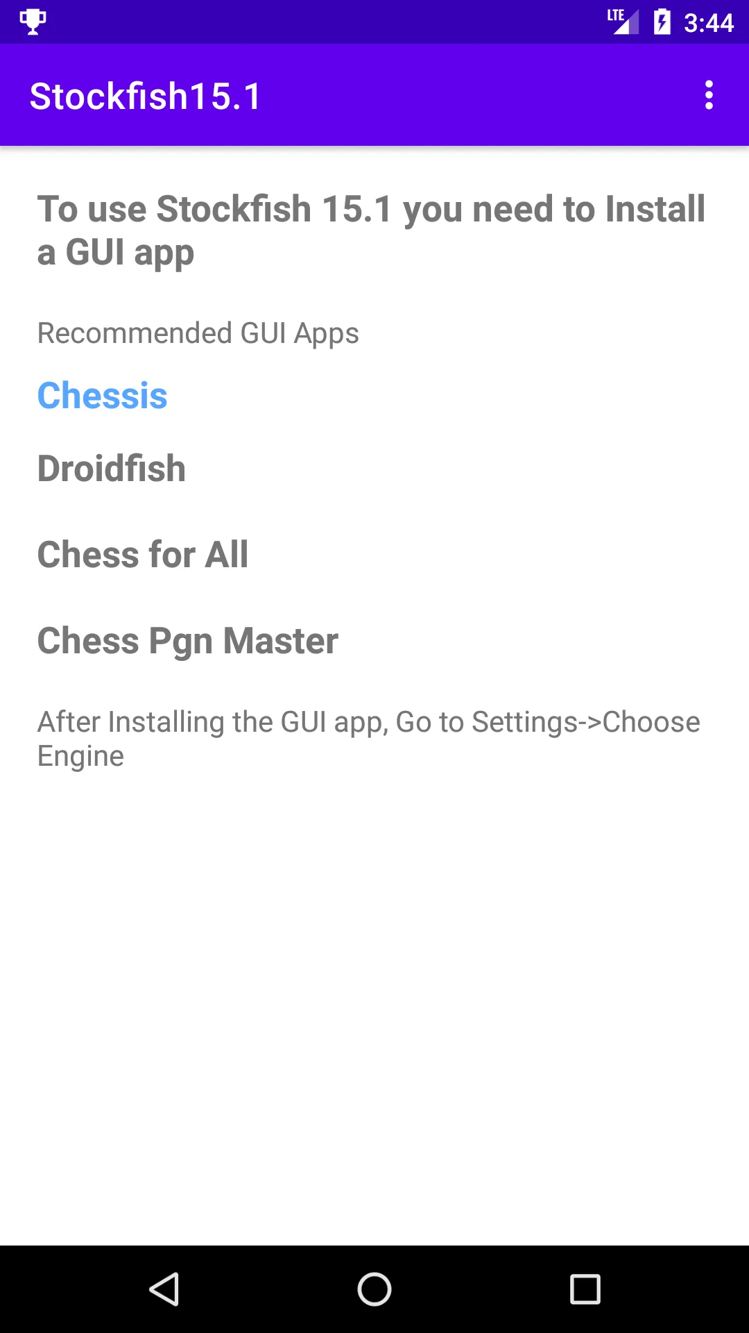 Stockfish 15.1 Chess Engine | Indus Appstore | Screenshot