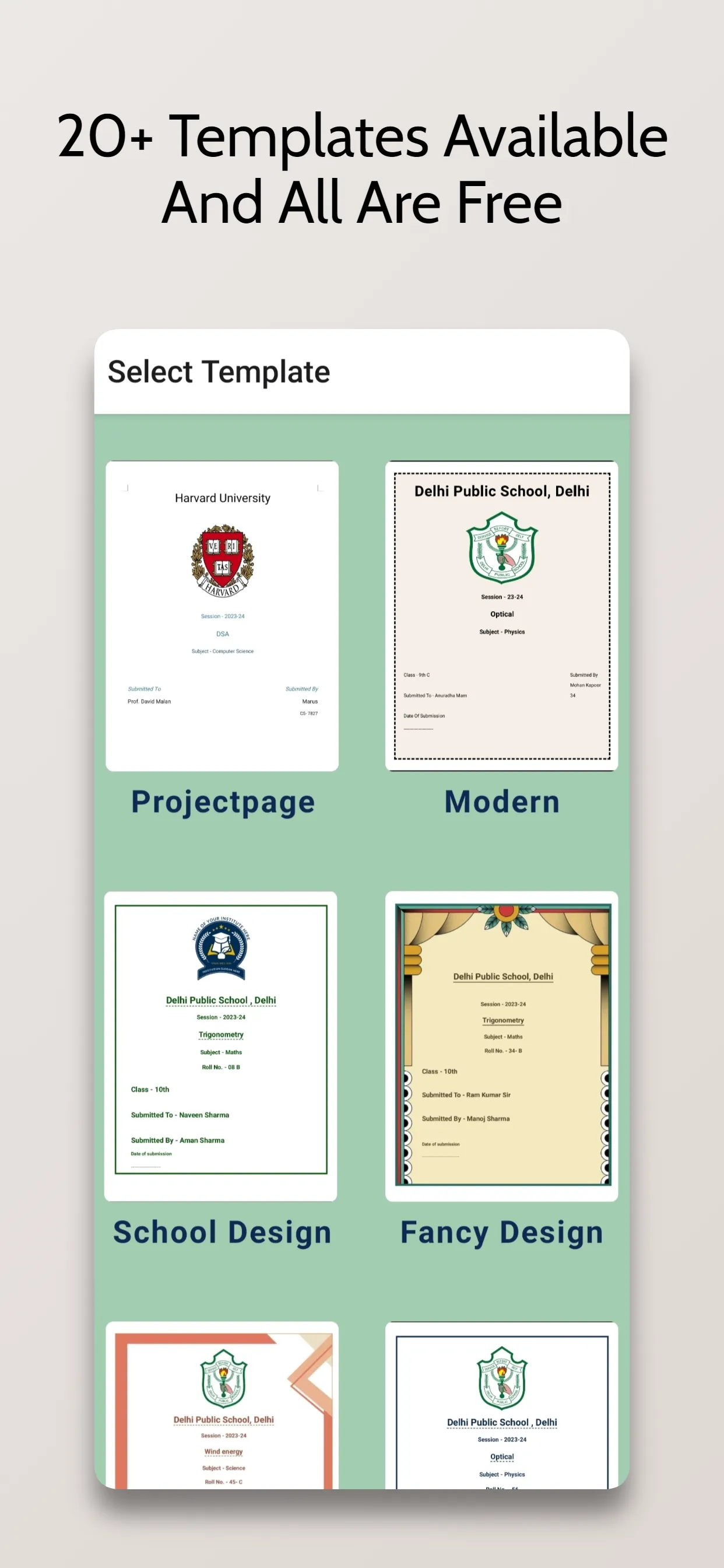 School/College FrontPage Maker | Indus Appstore | Screenshot