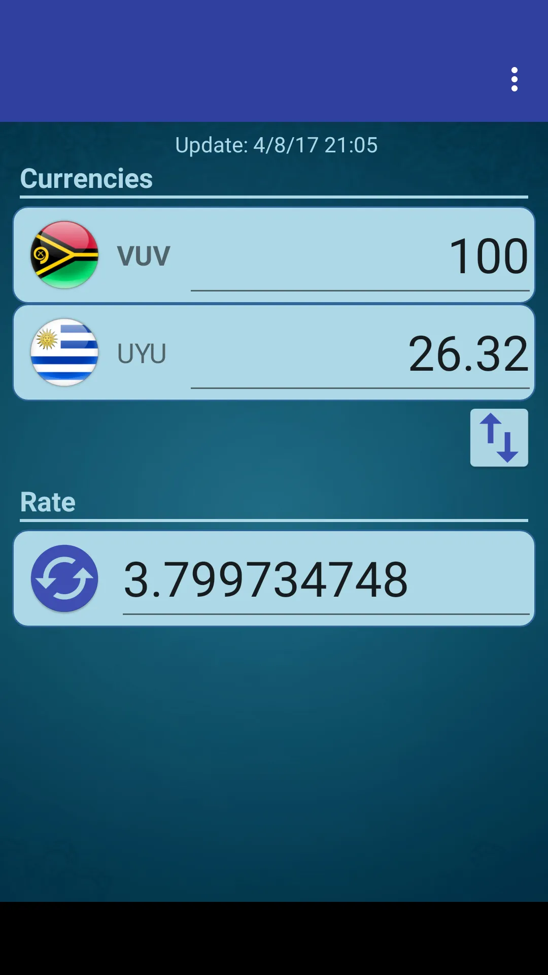 UYU Peso x Vanuatu Vatu | Indus Appstore | Screenshot