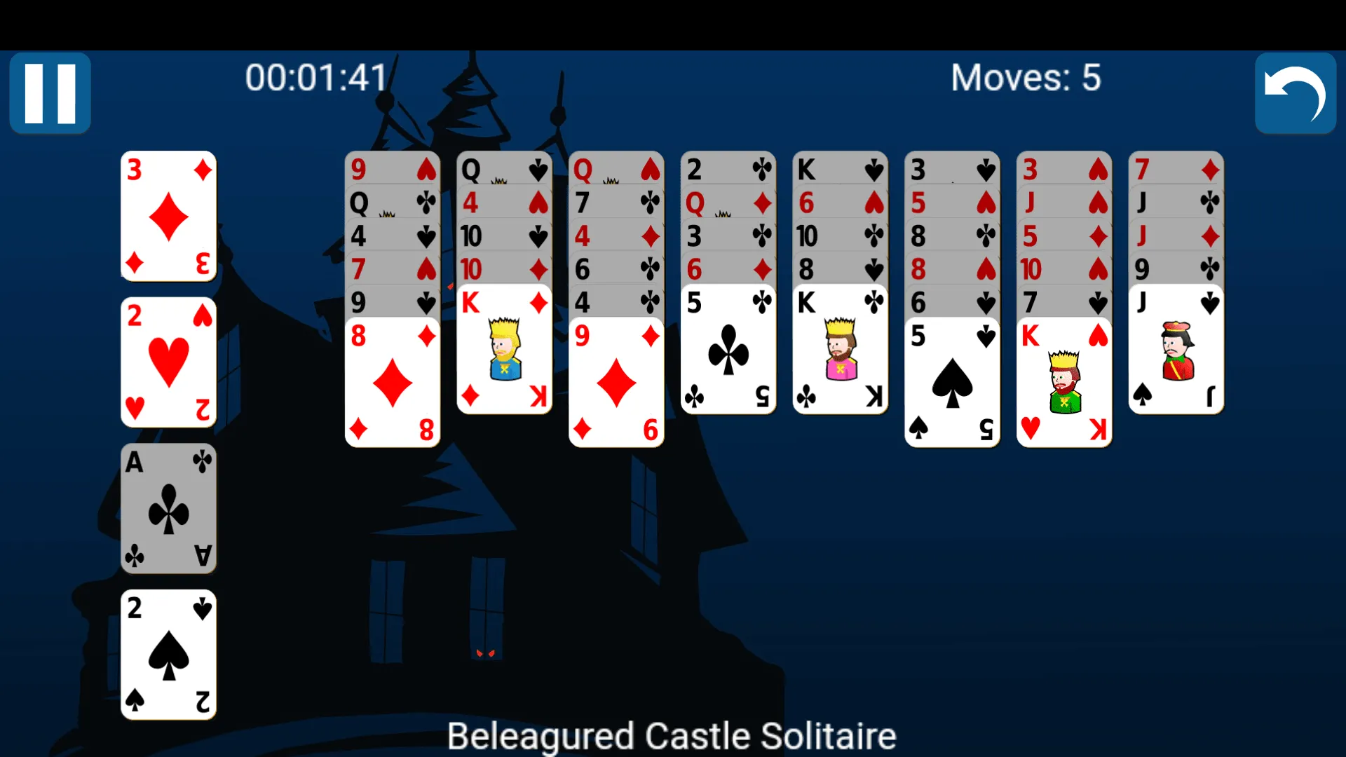 Beleaguered Castle Solitaire | Indus Appstore | Screenshot