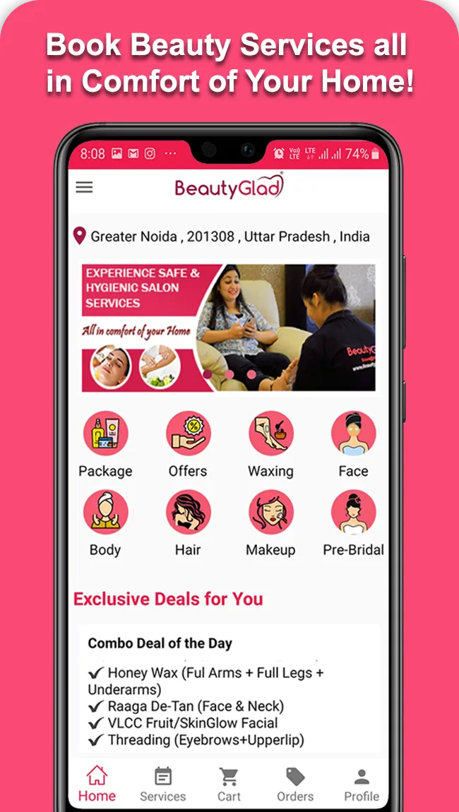 BeautyGlad - Salon at Home | Indus Appstore | Screenshot