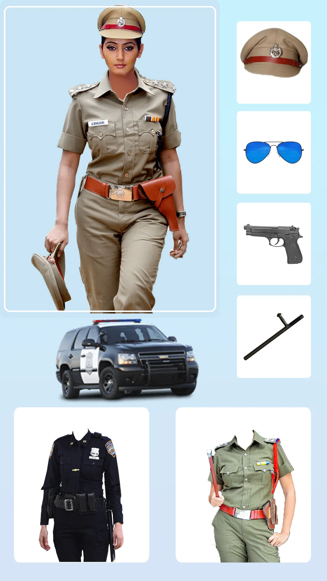 Women Police Suit Photo Editor | Indus Appstore | Screenshot