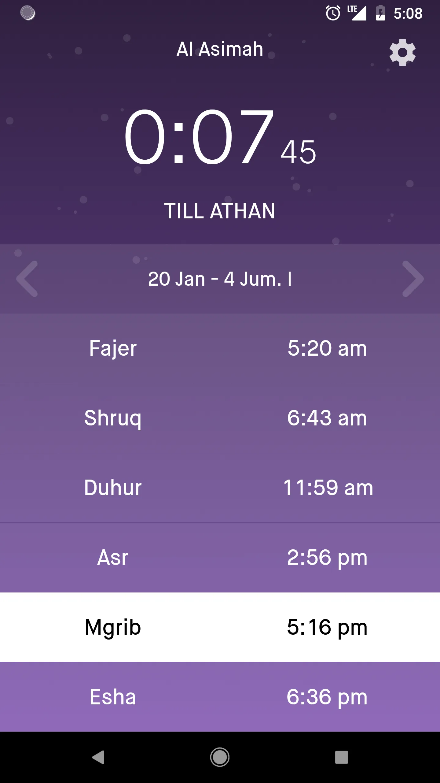 Kuwait Prayer Times | Indus Appstore | Screenshot