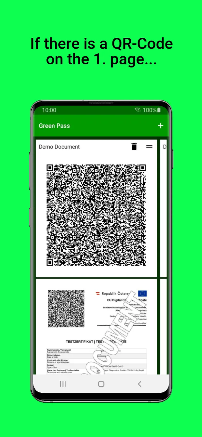 Green Pass PDF Wallet | Indus Appstore | Screenshot