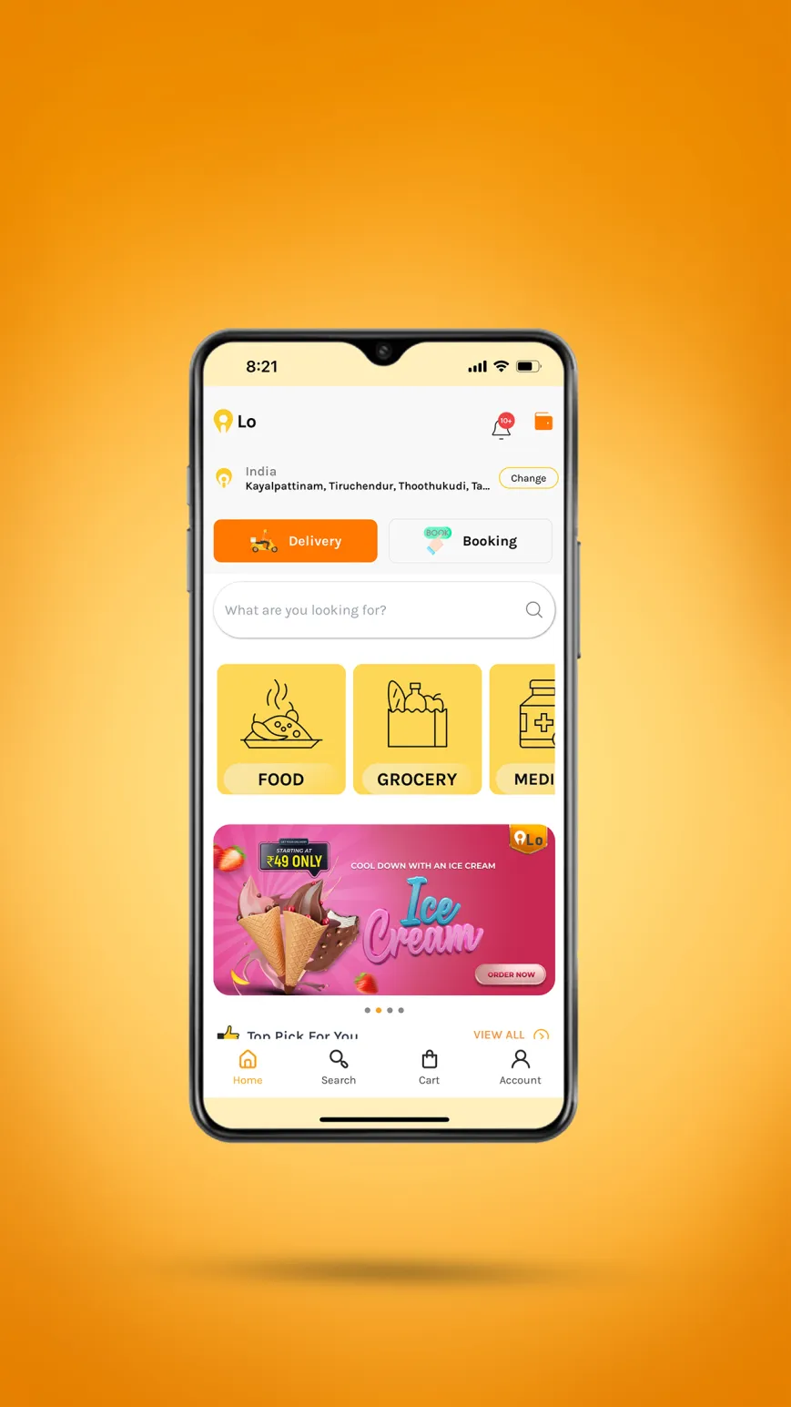 iLo | Delivery, Booking & more | Indus Appstore | Screenshot