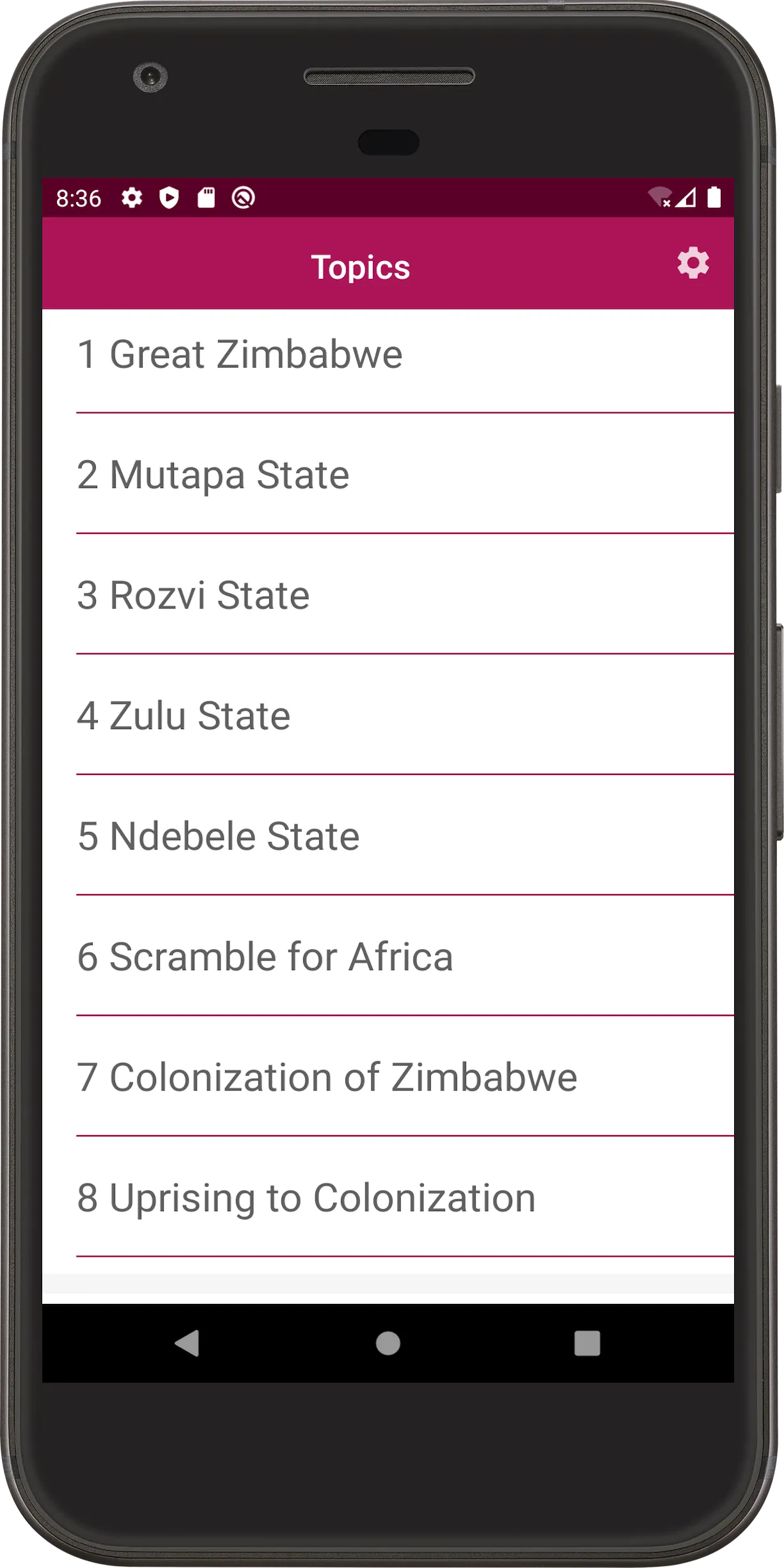 Zimsec History | Indus Appstore | Screenshot