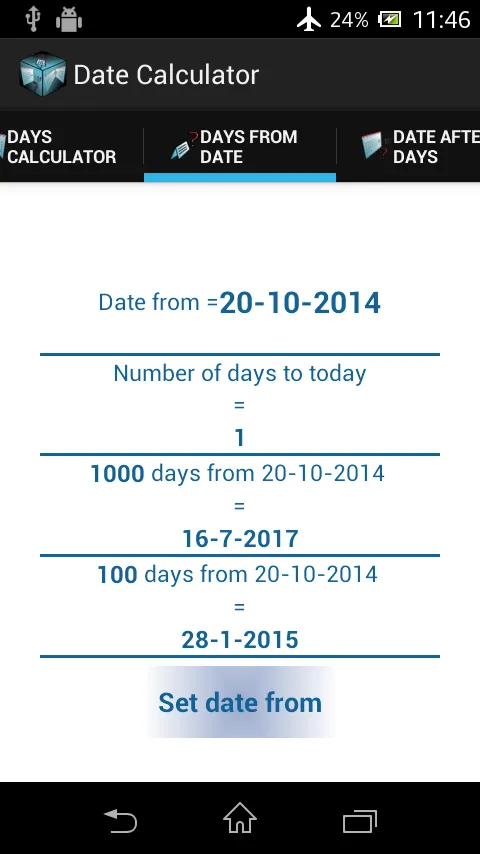 Date Calculator | Indus Appstore | Screenshot